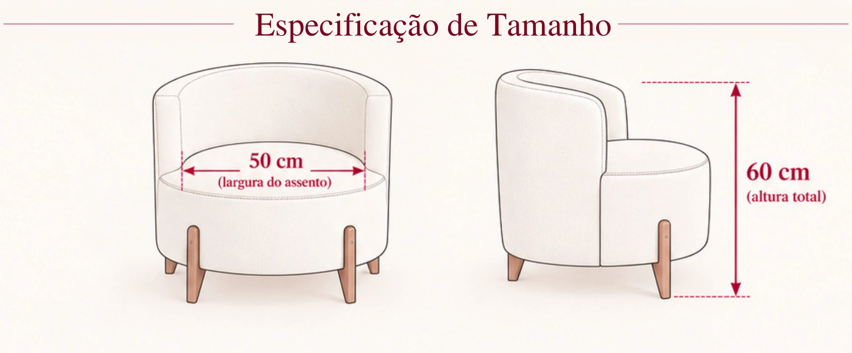 Especificação de tamanho